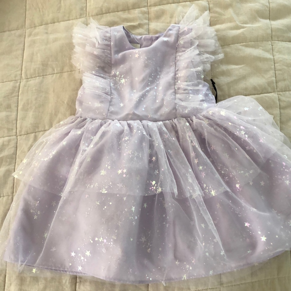 Lilac Sparkle Party Dress